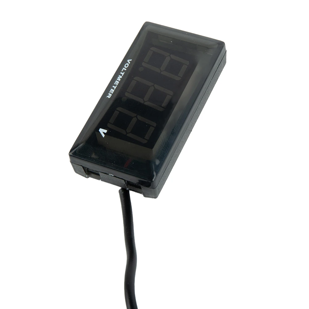 خفة جيدة انخفاض استهلاك الطاقة الفولتميتر الرقمي رصد 12 فولت سيارة الأحمر فولت أتمتة المحطة الفرعية للسيارات