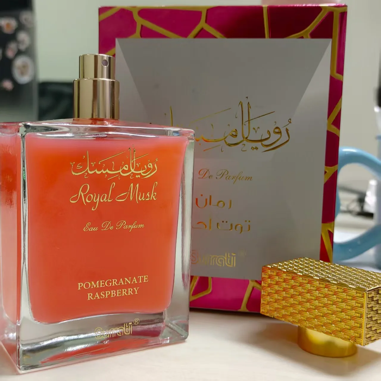 

Духи Royal Musk Pomegranate Raspberry для арабских женщин - туалетная вода спрей 100 мл (3,4 унции), духи с ананасом и фруктами для W