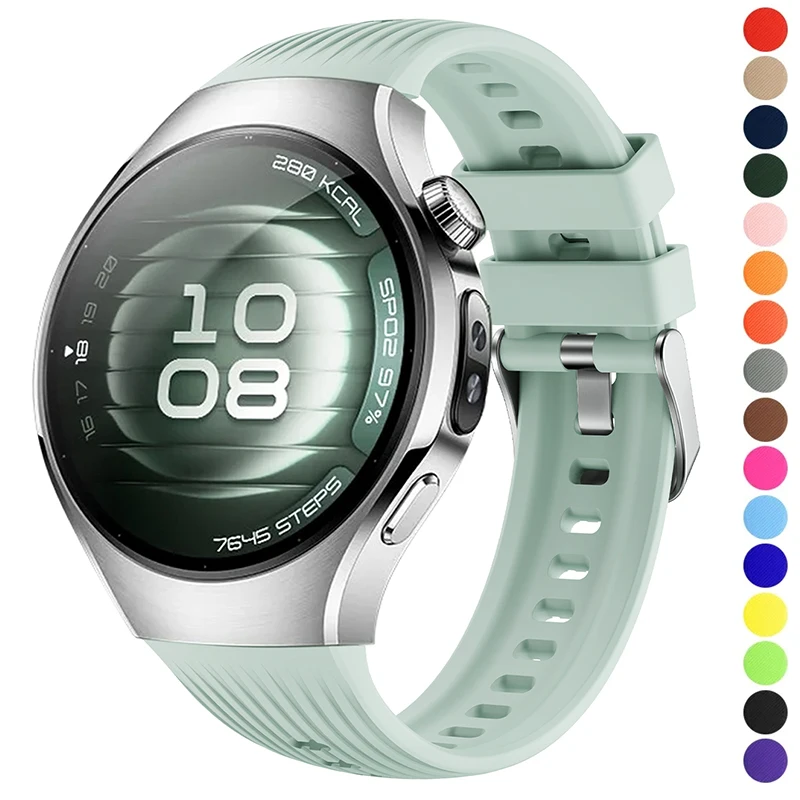Ремешок силиконовый браслет для Huawei Watch5 42 мм 46 мм мягкий сменный силиконовый ремешок для умных часов для Huawei Watch 5 ремешков