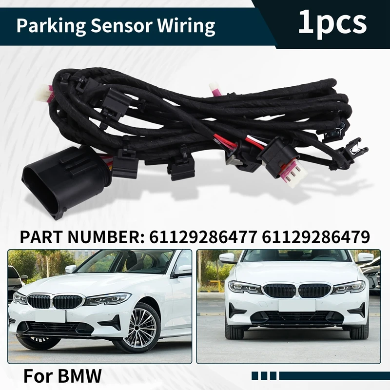 61129286479 61129286477 1 Piece Car Front Bumper Parking Sensor Wiring Harness PDC Cable For BMW