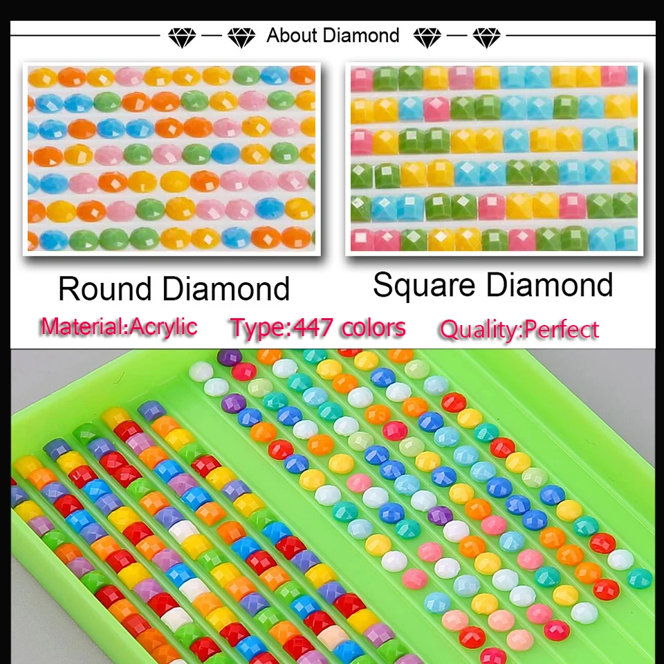 Full Square Round Diamond Embr - Embroidery Running Stitch review and price
