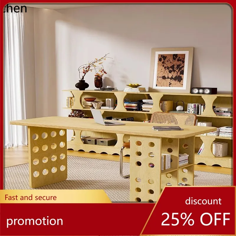 

Рабочий стол CZ с интегрированной бирюзовой полкой-стеллажом для дома и офиса