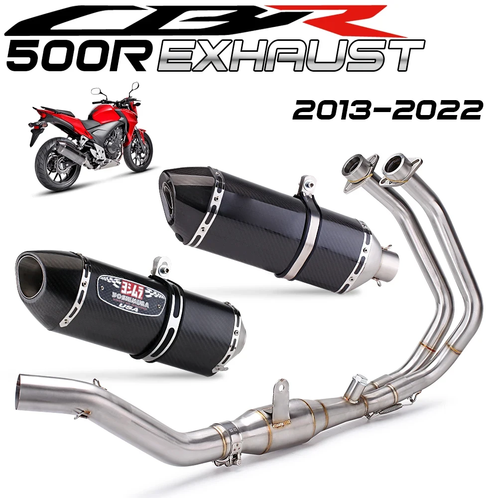 For HONDA CBR500 Motorcycle Exhaust System Escape Slip On Front Tube Link Pipe Connect Original full Motorcycle Exhaust System