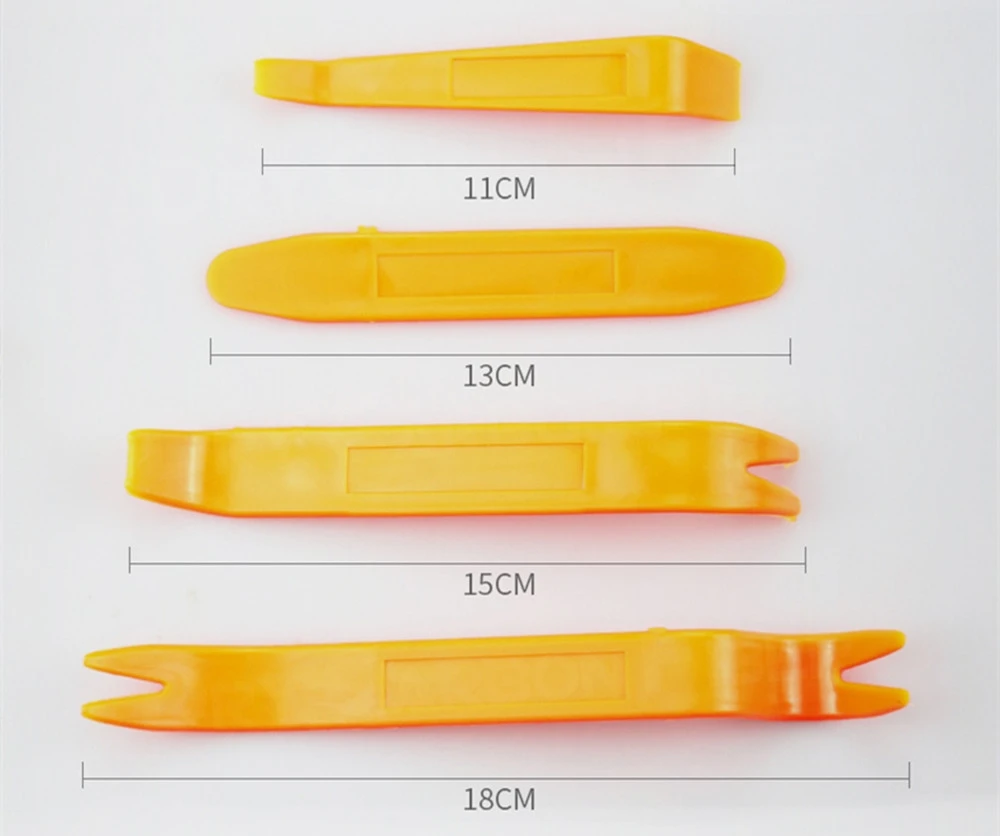 Afbeelding 3: 4 Stuks Pry Set Auto Deur Clip Panel Trim Removal Tool Kits Navigatie Demontage Wip Auto-interieur Plastic Wip Conversie