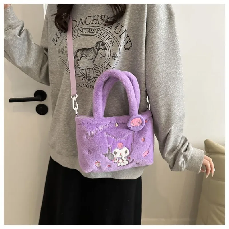 Sanrio HelloKitty My Melody Kuromi lindo personaje de Anime Kawaii bolso de hombro de mercancía bolso de hombro de dibujos animados creativo de alto valor