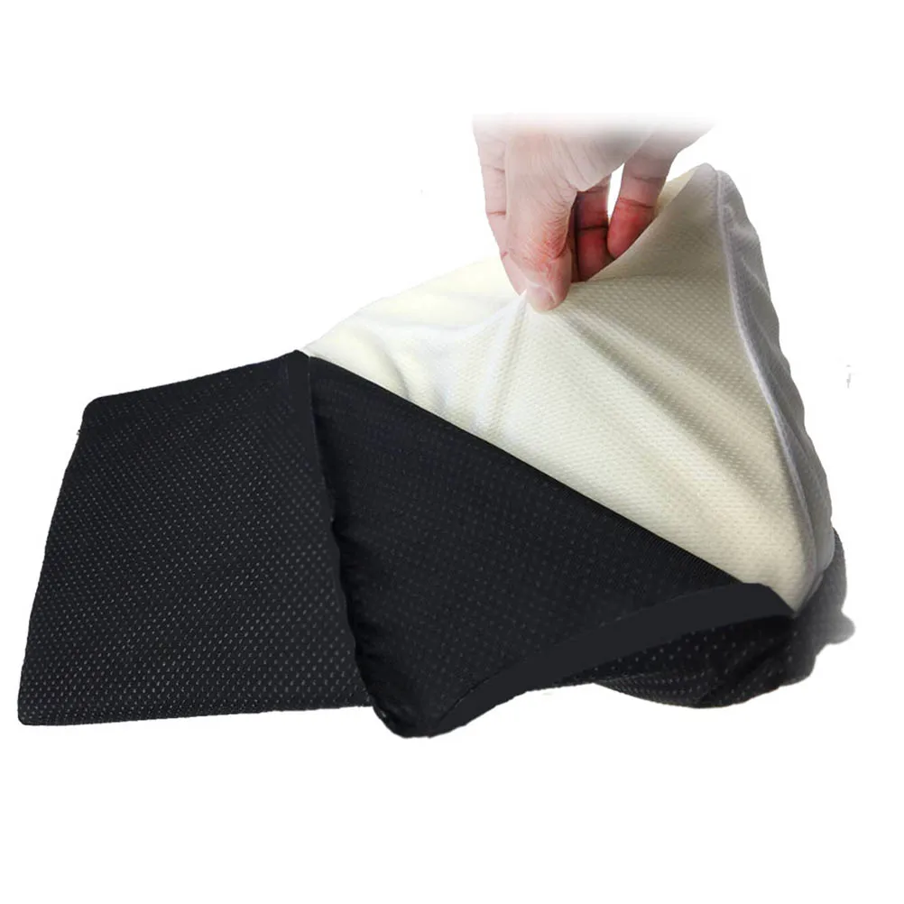 

Foot Rest Cushion Anti Cover Mat to Relieve Knee Foot Pain Half Cylinder Design for Home and Office (Black)