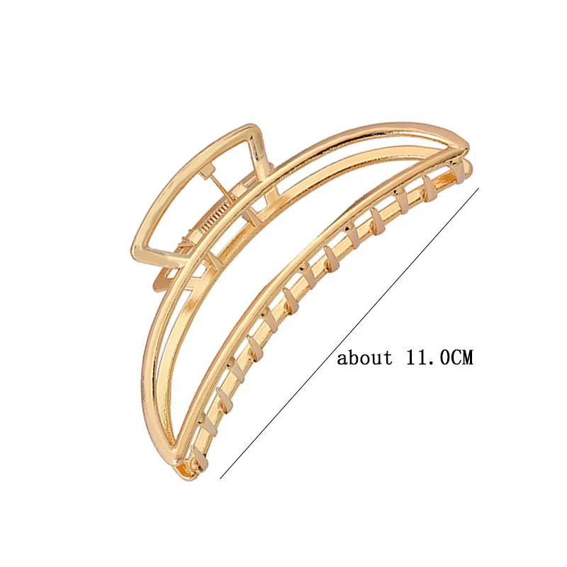 Multi Style Gold Metal Hair Claw Clips Hollow Geometric Butterfly Jaw Clips Strong Hold Non Slip Hair Crab Clamp for Women Thick