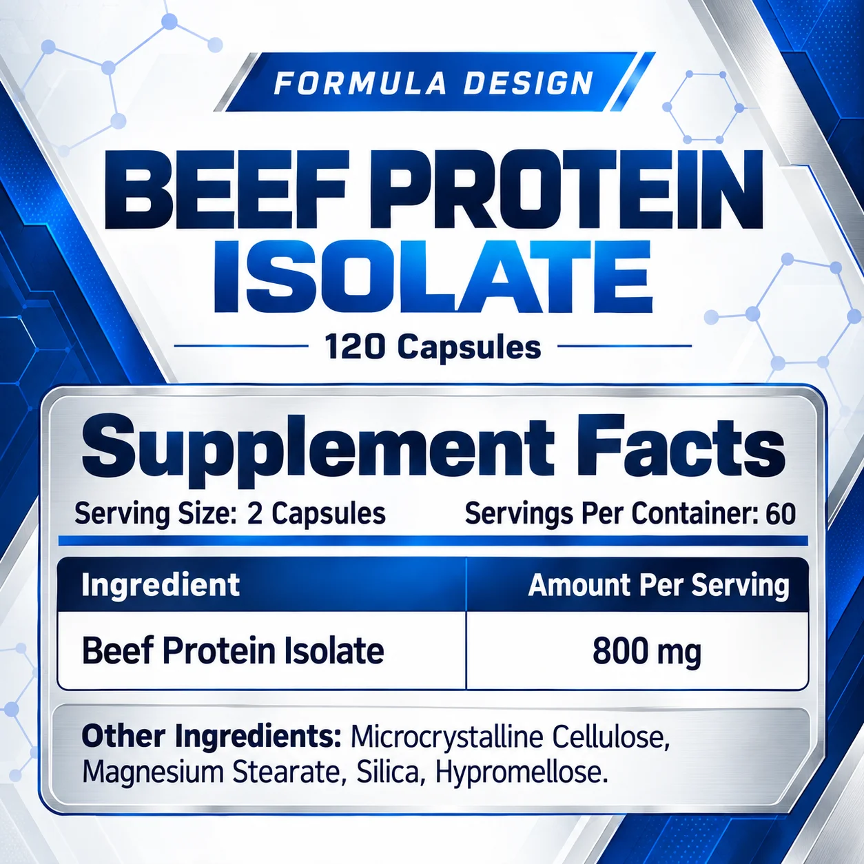 Beef-XP Protein Isolate Capsules - Supports Muscle Maintenance, Workout Recovery & Everyday Nutrition for Active Adults