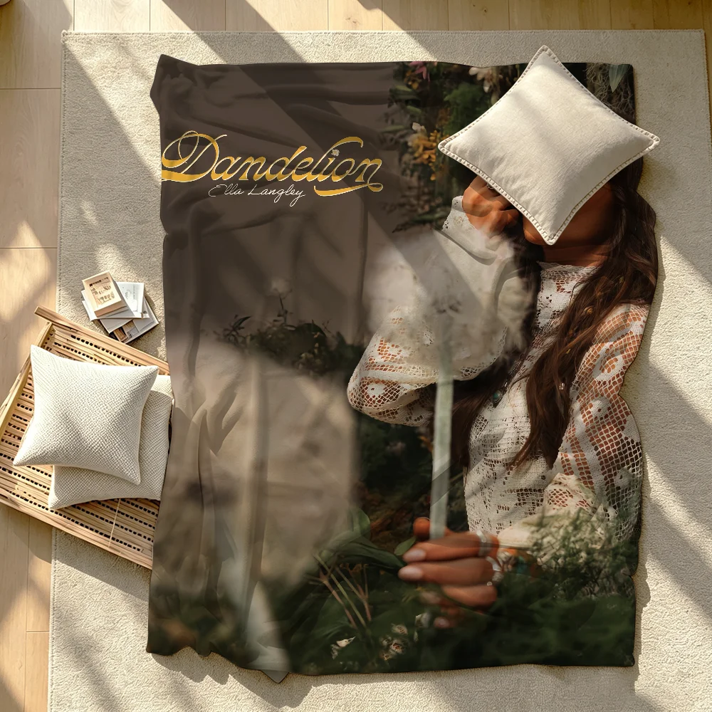 Singer Ella Langley-S Dandelion Blanket Soft Warm And Thick Perfect For Bedroom Living Room Bed Sofa Camping Picnic Office Gift