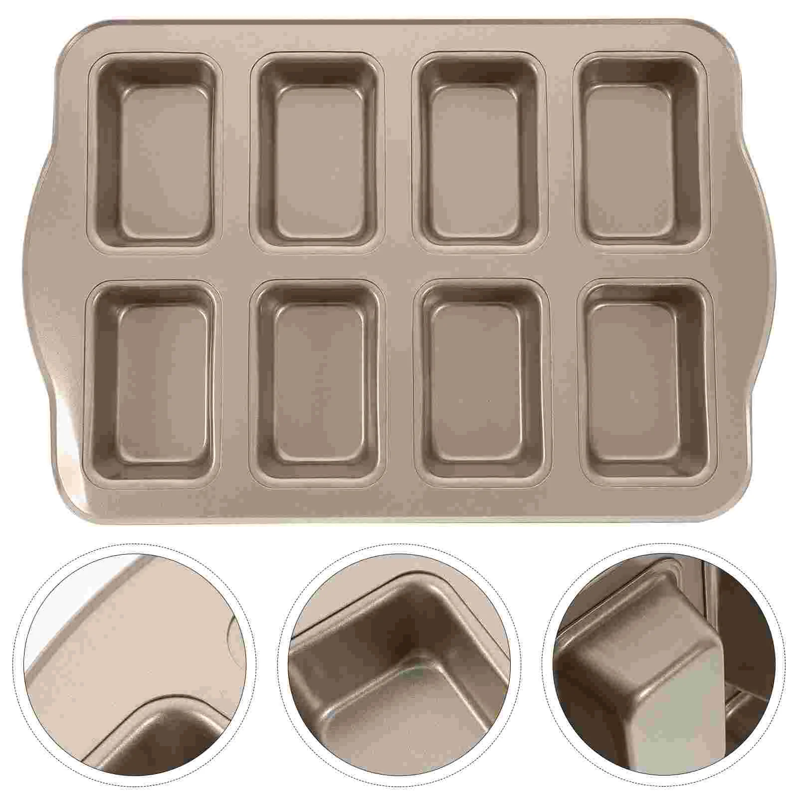 

Brownie Cake Mold Oven Multi-function Bread Pan Carbon Steel Mini Loaf Pans for Baking