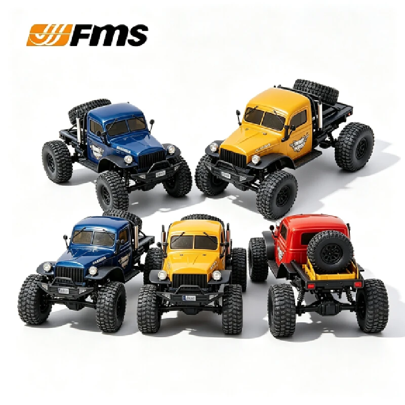 Fms 1/10 Power Wagon Rc Rock Crawler 4wd Scale Off-Road Electric Model Truck Remote Control Car Hobby Gift