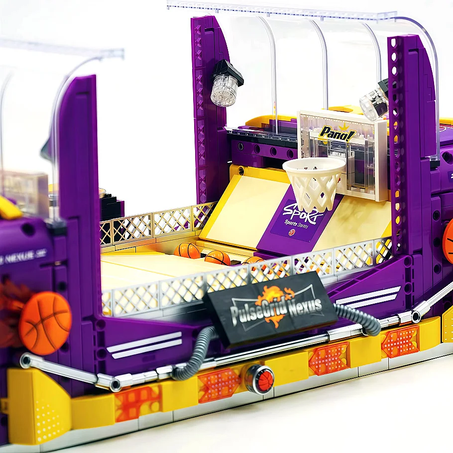 

XZ0009 Баскетбольная стрельба, набор строительных блоков, сделай сам, креативная строительная игрушка для детей и взрослых, идеально подходит для праздничных подарков