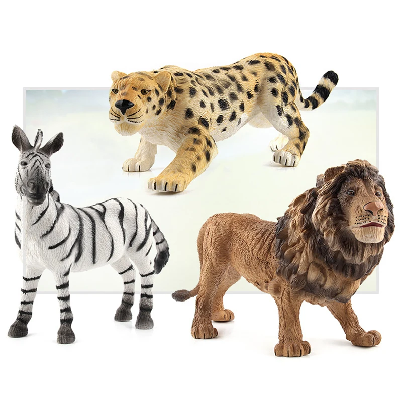 Simulation Of Wild Forest Animal Models Funny Animal World Series Home Desktop Decoration Ornaments Children Toys Birthday Gift