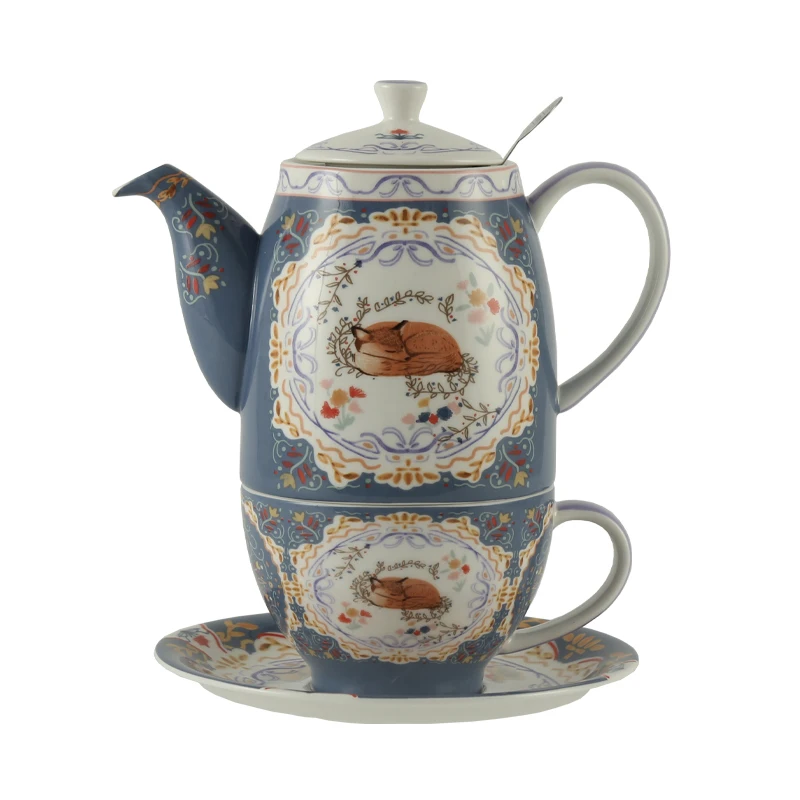 

London Pottery 500ML Animal ceramics tetra set tea pot infuser welding kettle tea maker matcha coffeeware teaware with strainer