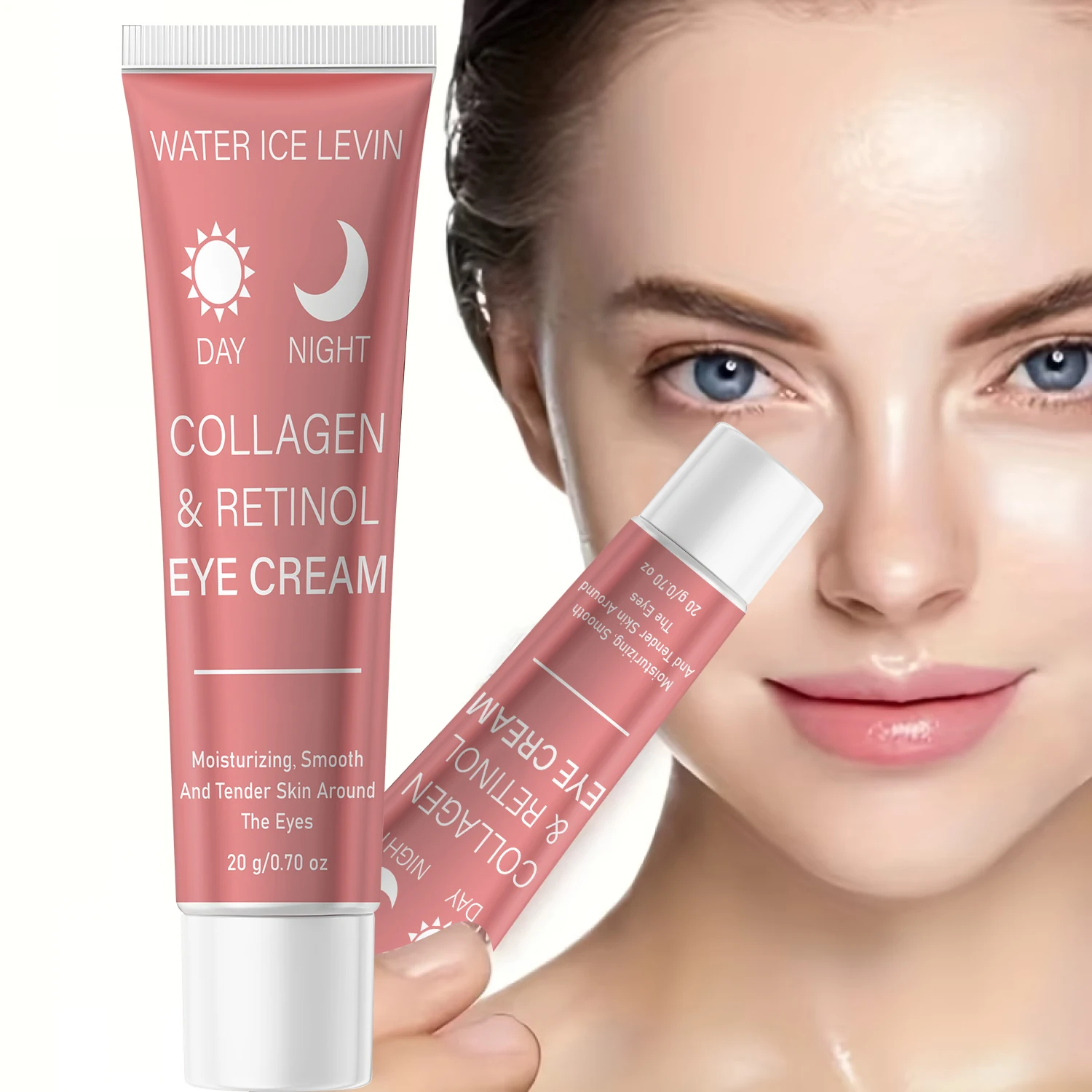 Retinol Eye Cream with Collagen & Hyaluronic Acid – Firming Moisturizer for Smooth Skin 20g