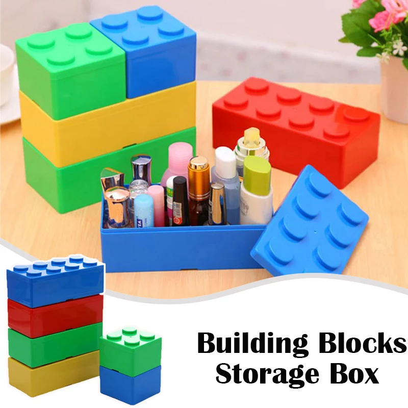 Building Blocks Storage Box Small Toys Organizer Building blocks Storage Case Bins Children Room Decorations Storage Organizer