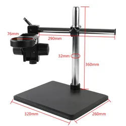 Microscopio binoculare trinoculare microscopio Stereo tavolo multi-angolo regolabile asta tavolo funzionante 76mm supporto braccio 32mm