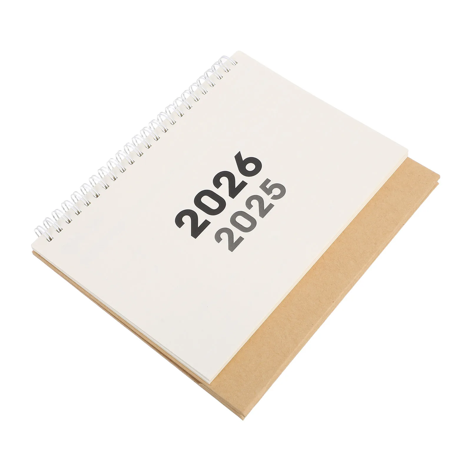 ปฏิทินตั้งโต๊ะแบบมินิมอล 1 ชุด ปี 2025-2026 ปฏิทินรายเดือนแบบตั้งโต๊ะ  พื้นที่จดบันทึกขนาดใหญ่  ปฏิทินตั้งโต๊ะขนาดกะทัดรัด สำหรับสำนักงานและบ้าน