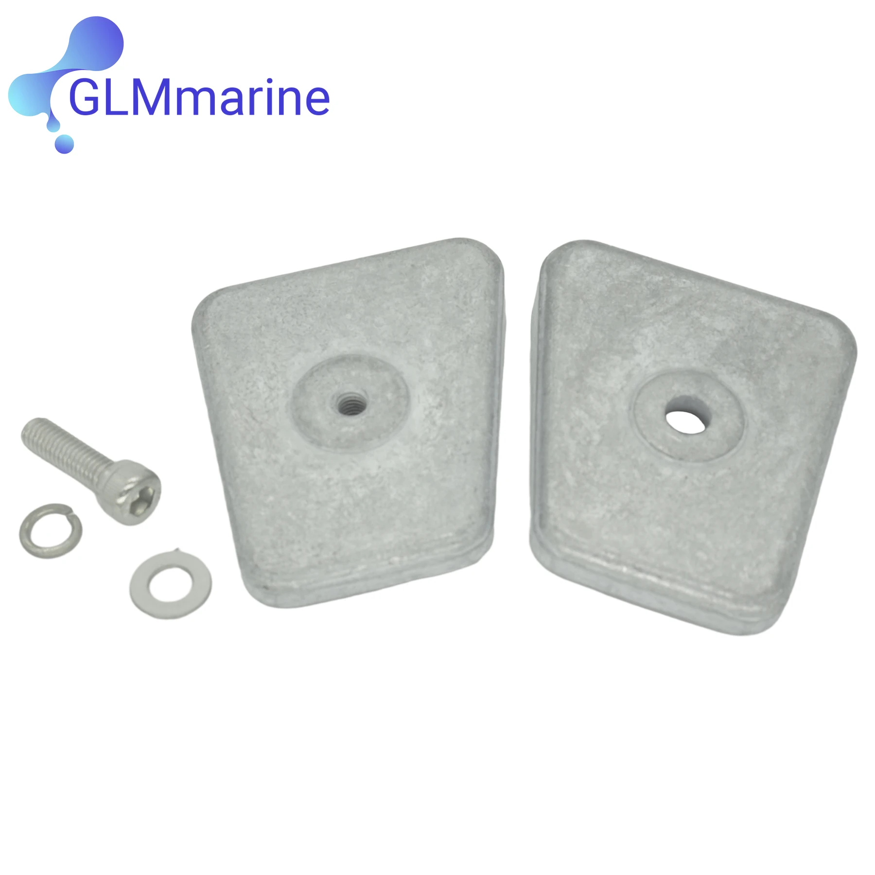 450-00914 NEW Lower Unit Zinc Anode Double Plate with Bolt 5007582 for OMC Johnson Evinrude BRP 20-35 HP Outboard Engine 434029 image 6