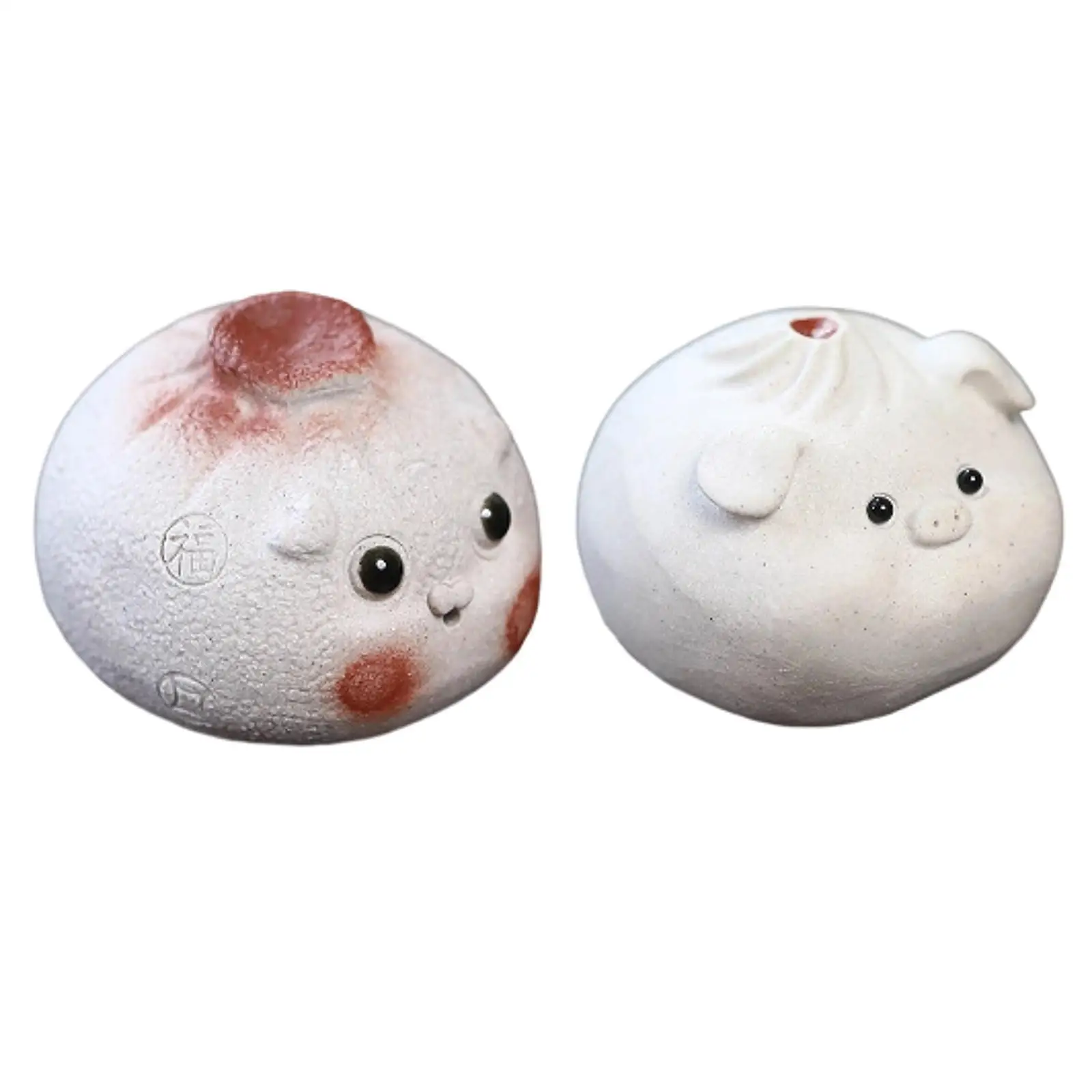 Purple Clay Tea Pet Funny Handmade Home Decor Statue Figurine Tea Accessories for Tea Room Meditative Office Kung Fu Tea Tray