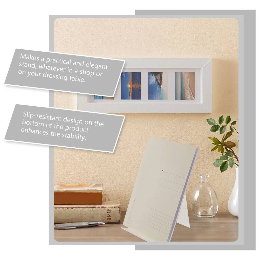 6pcs Acrylic Display Rack Book File Holder Scratch Resistant Desk Accessory Office School Supplies Versatile St Desktop ganizer