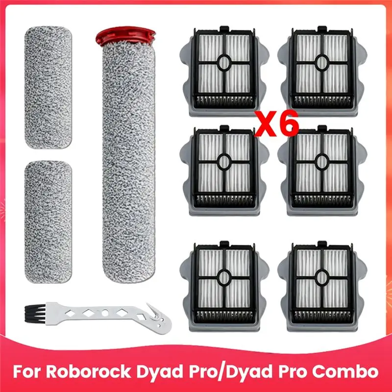 SYW-Brush Roller And Hepa Filter For Roborock Dyad Pro/Dyad Pro Combo Wet And Dry Vacuum Cleaner Replacement Parts