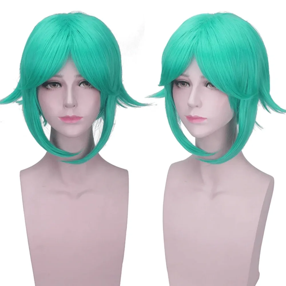 

Long Synthetic Green Wig Fairy Curly Hair Cosplay Costume Roleplay Party Heat Resistant Fiber
