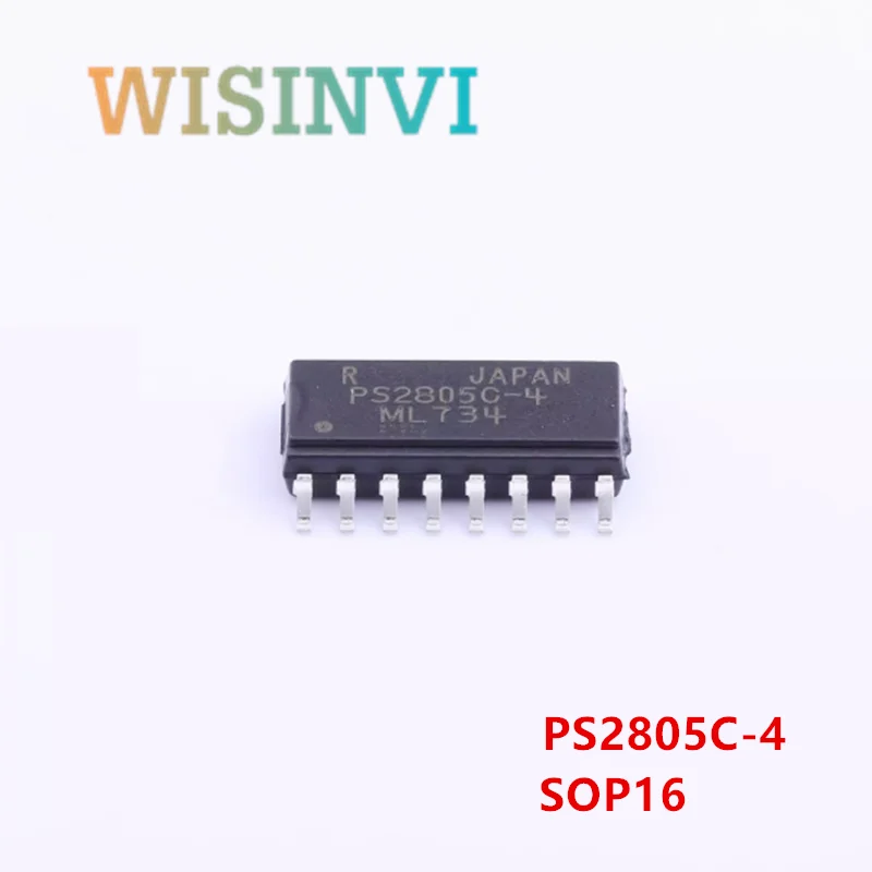 

10PCS PS2801-4-F3-A PS2801C-4 PS2805C-4 PS2801-4 PS2805-4 SOP16 HIGH ISOL ATION VOLTAGE SSOP PHOTOCOUPLER