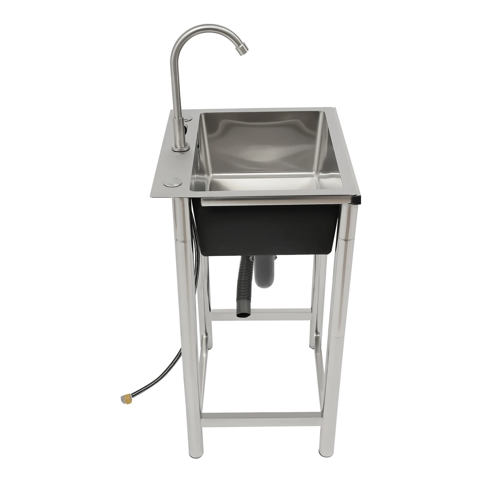 Kitchen sinks-Durable Stainless Steel Kitchen Sink, Deep Design for Efficient Washing and Splash-Free Cleaning