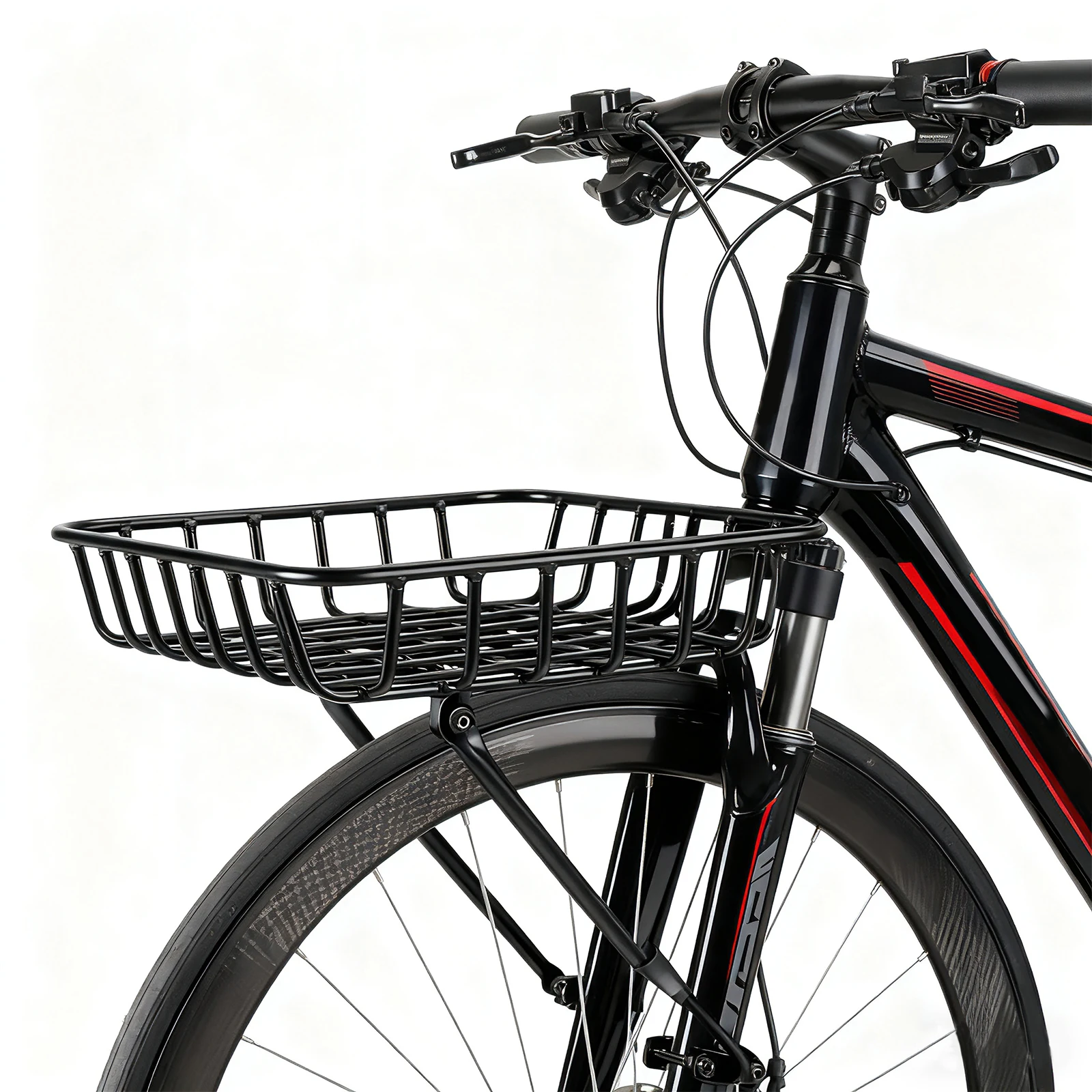 Panier suspendu pliable pour vélo de montagne, panier avant pour vélo de ville et de voyage, panier de porte-bagages avant en alliage d'aluminium 6061-T6