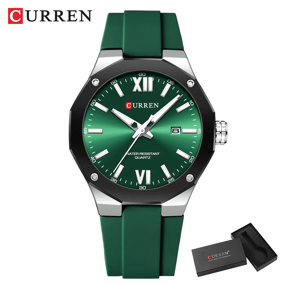 Simple Luxury Men's Quartz Wristwatch with Silicone Strap