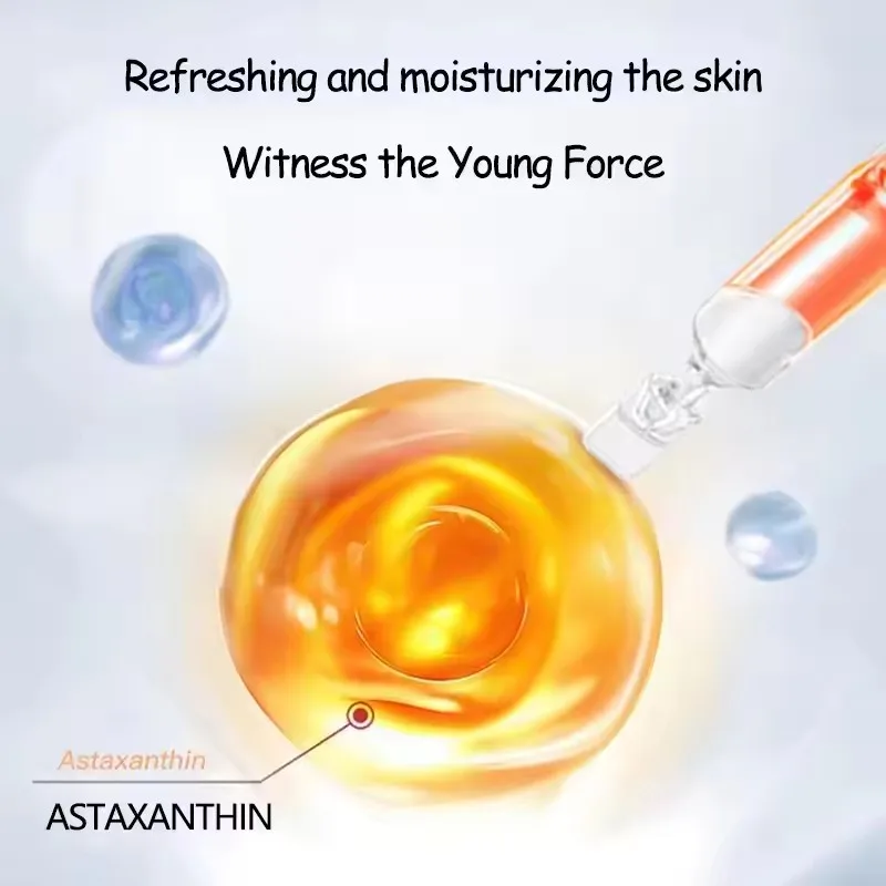 Astaxanthin Anti Wrinkle Facial Ampoules Sets Remove Dark Spots Melanin Brighten Shrink Pores Moisturizing Fade Fine Lines 30pcs
