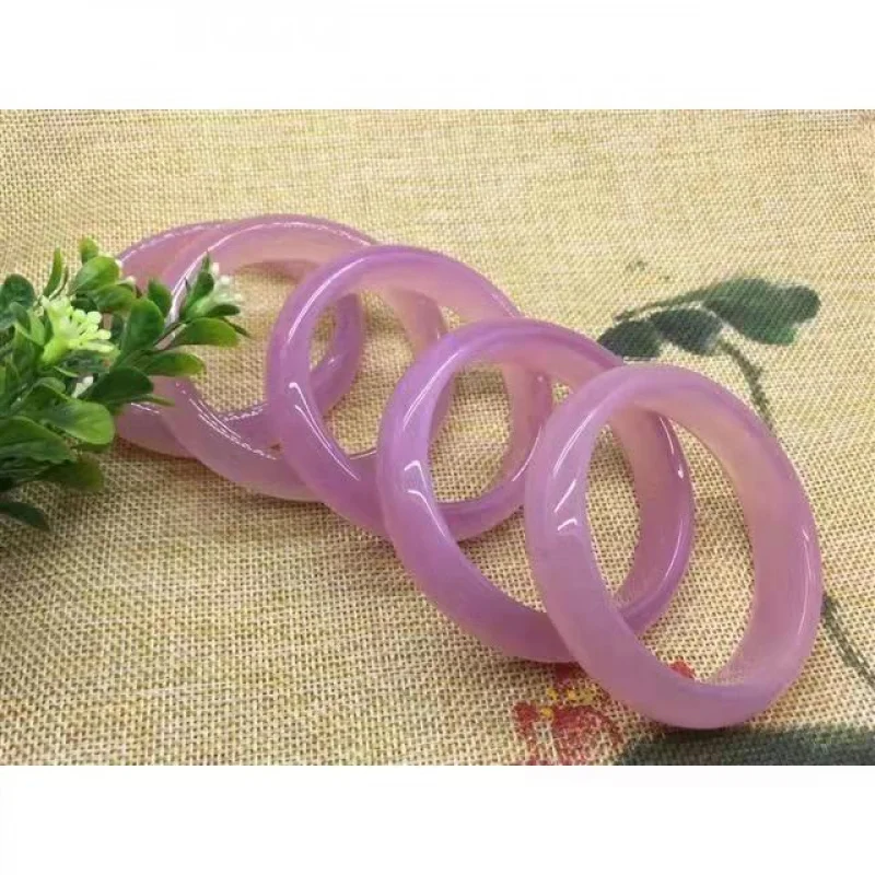 

Agate Hibiscus Pink Bracelet Women Chalcedony