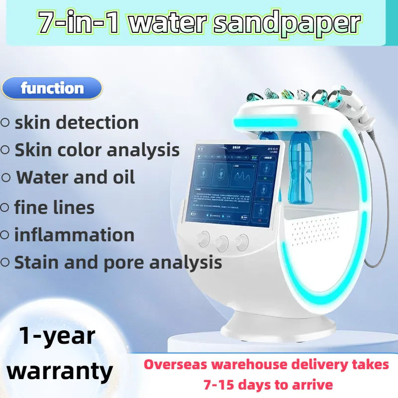 

2025 Latest Intelligent Ice Blue Facial Skin Analysis Ultrasonic Rejuvenation Grinding High Pressure Oxygen Facial Machine