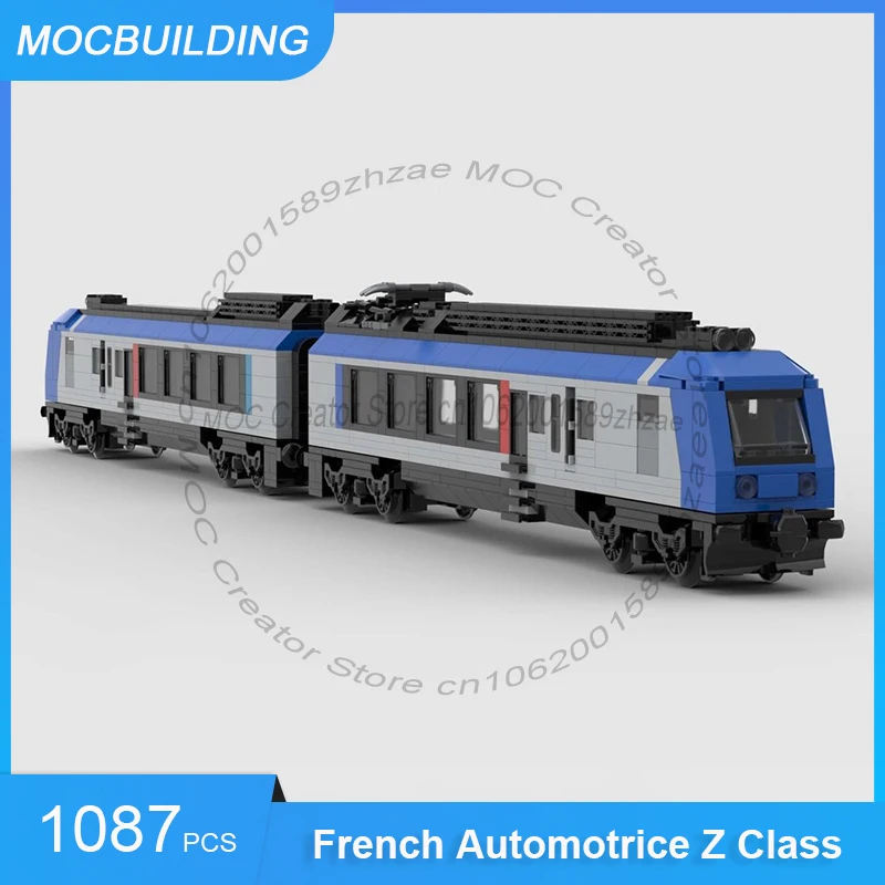 

MOC Building Blocks French Automotrice Z Class Model DIY Assemble Bricks Transportation Train Model Display Toys Gifts 1087PCS