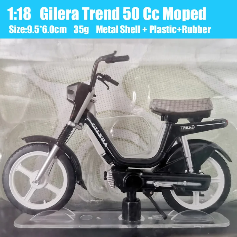 1/18 Scale Tiny Atlas Gilera Trend  ECO CB1 Mofa Moped Model Scooter Bike Diecasts & Toy Vehicles Motorcycle Souvenir Gift