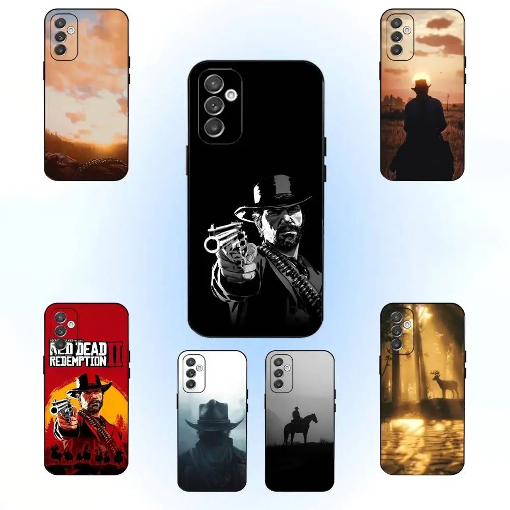 Game R-Red D-Dead Redemption Phone Case For Samsung Galaxy A91,A80,A73,A72 ,A71,A53A52,A32 ,A31A22,A21s,A20,Black Cover