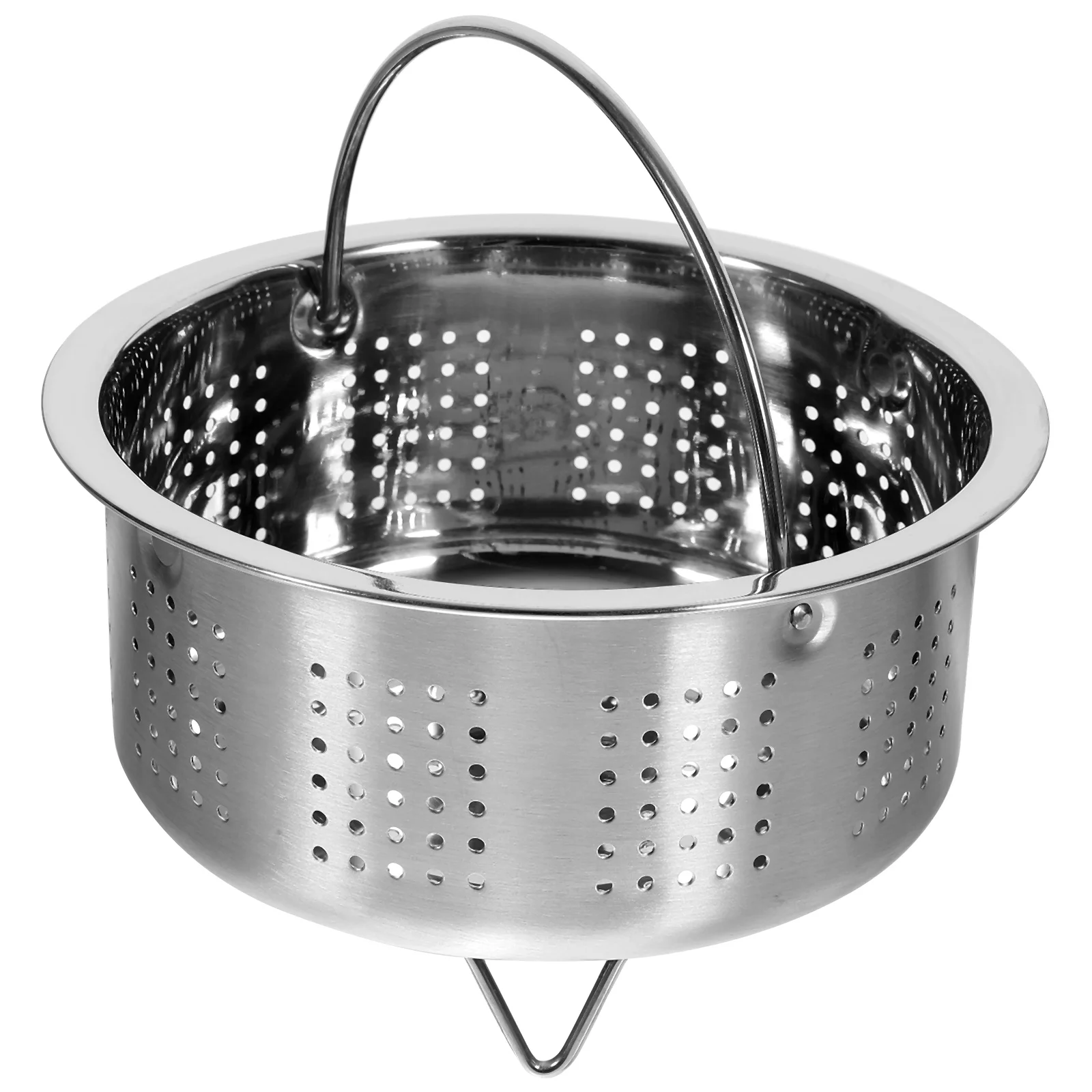 

Steamer Stainless Steel Rice Metal Basket Cooker for Cooking Food Silver Vegetables Steaming Stand Baby