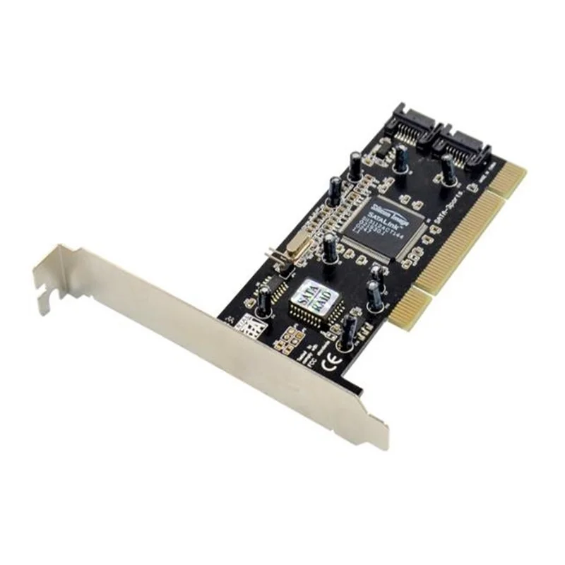 

Free shipping 100% new PCI to SATA Card 1 Port eSATA 2 SATA Port raid adapter card Silicon Image SIL3112 Chipset