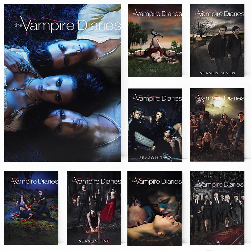 The Vampire Diaries Elena Gilbert Classic American TV Series Poster Print Wall Art Pictures Canvas Painting Room Home Decor Gift