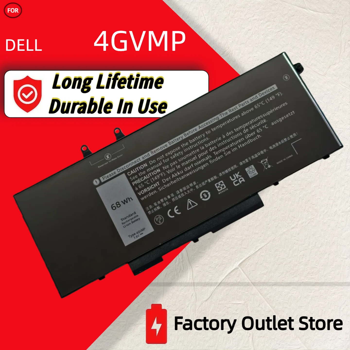 الجملة والتجزئة ❗ ❗ ❗   بطارية 4GVMP لأجهزة Dell Latitude 5400 5500 Precision 3540 Inspiron 7590 7791 2-in-1 P84F P42E R8D7N