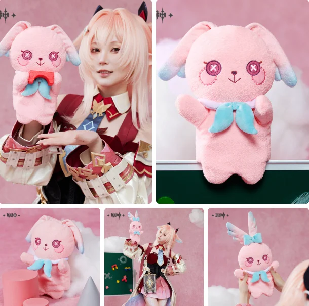 

Official Genuine MiHoYo Game Genshin Impact Series Linnea Lop-eared Rabbit Plush Cotton Mascot Cosplay Xmas Gift Collection