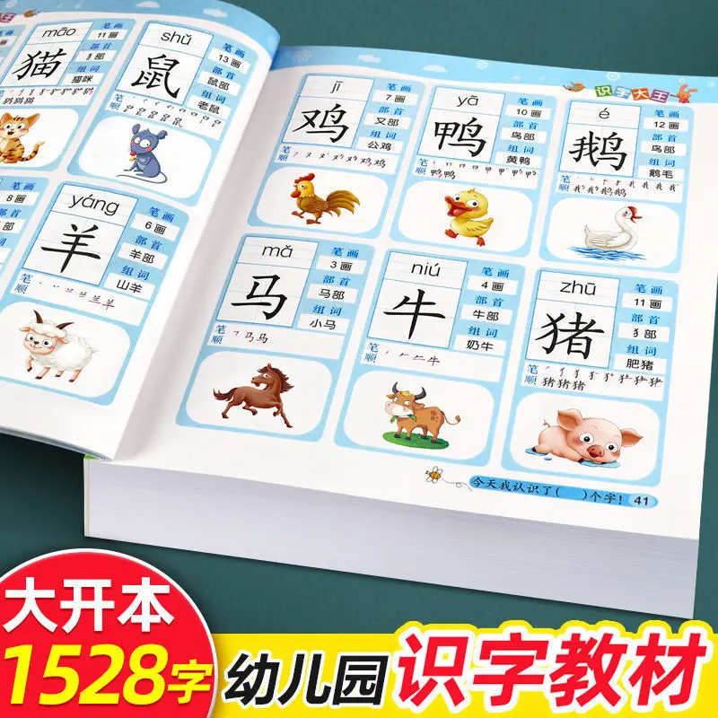 

Preschool Picture Book for Children, 1528 Character for 3-6 Year Old Kindergarten, Connecting Primary and Secondary Education