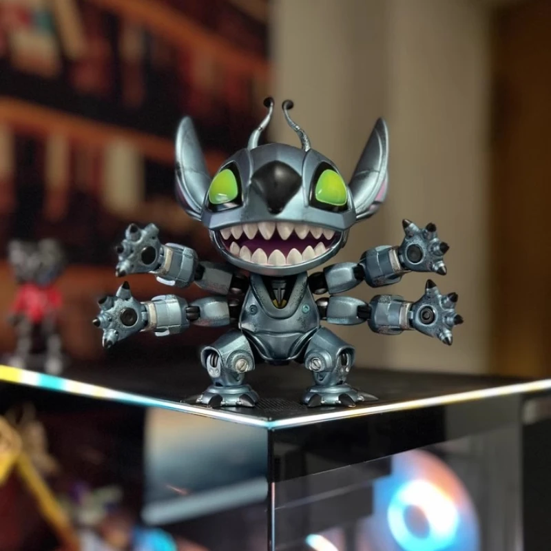 

Disney Anime Stitch Machinery Cool Action Figure Desktop Model Decoration Collection Birthday Christmas Gift Toy
