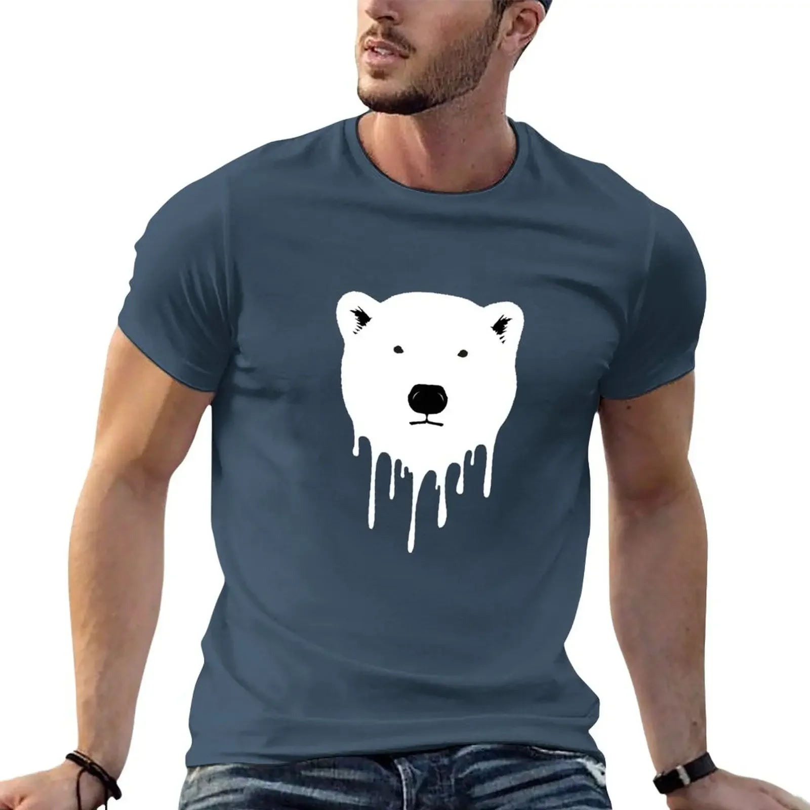 

Save The Polar Bears - Global Warming T-Shirt korean fashion new edition plus sizes Men's t-shirt