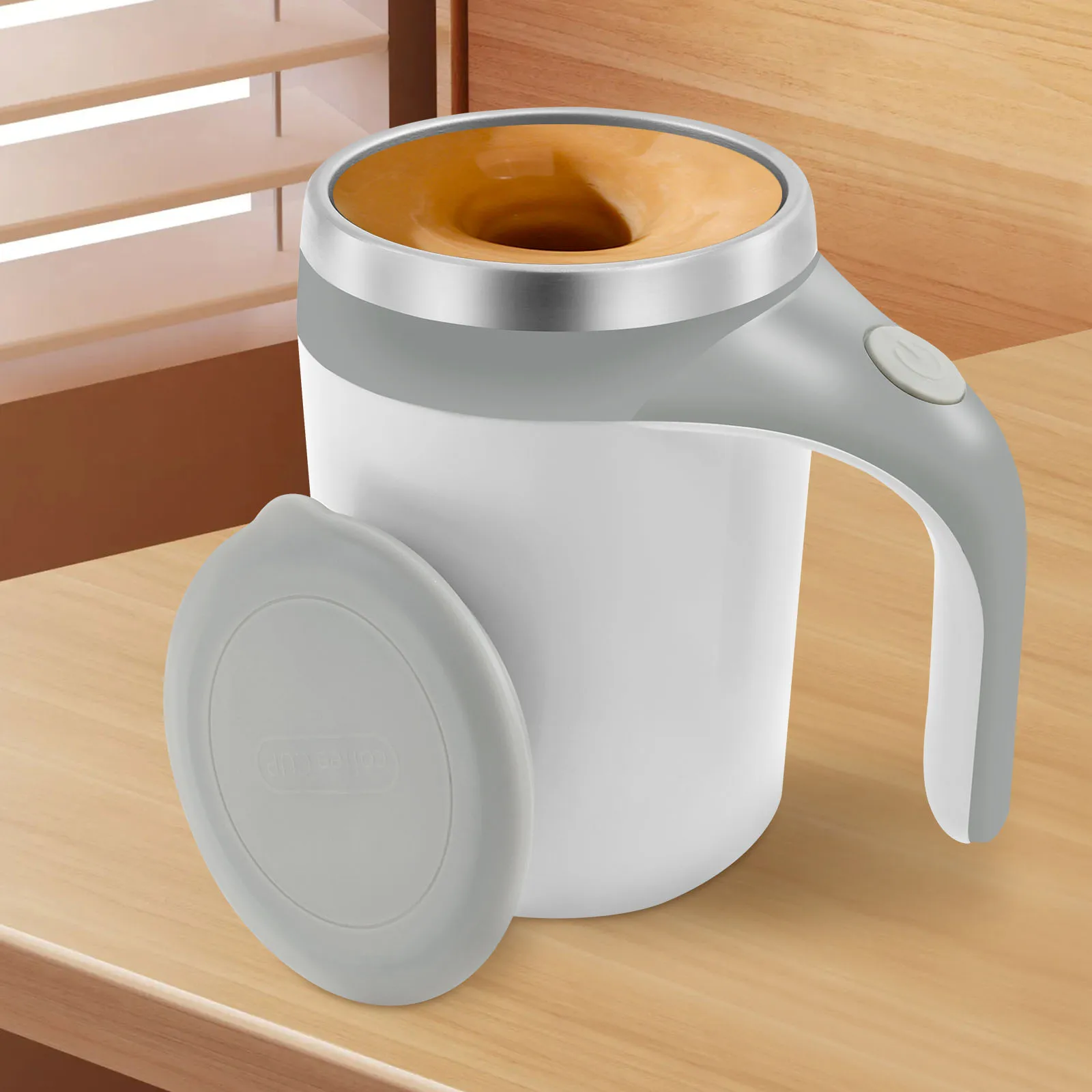 

Self Stirring Coffee Mug Efficient Mixing Coffee Mug 380 ml Self Stirring Cup Battery Powered Electric Mixing Mug Self Mixing