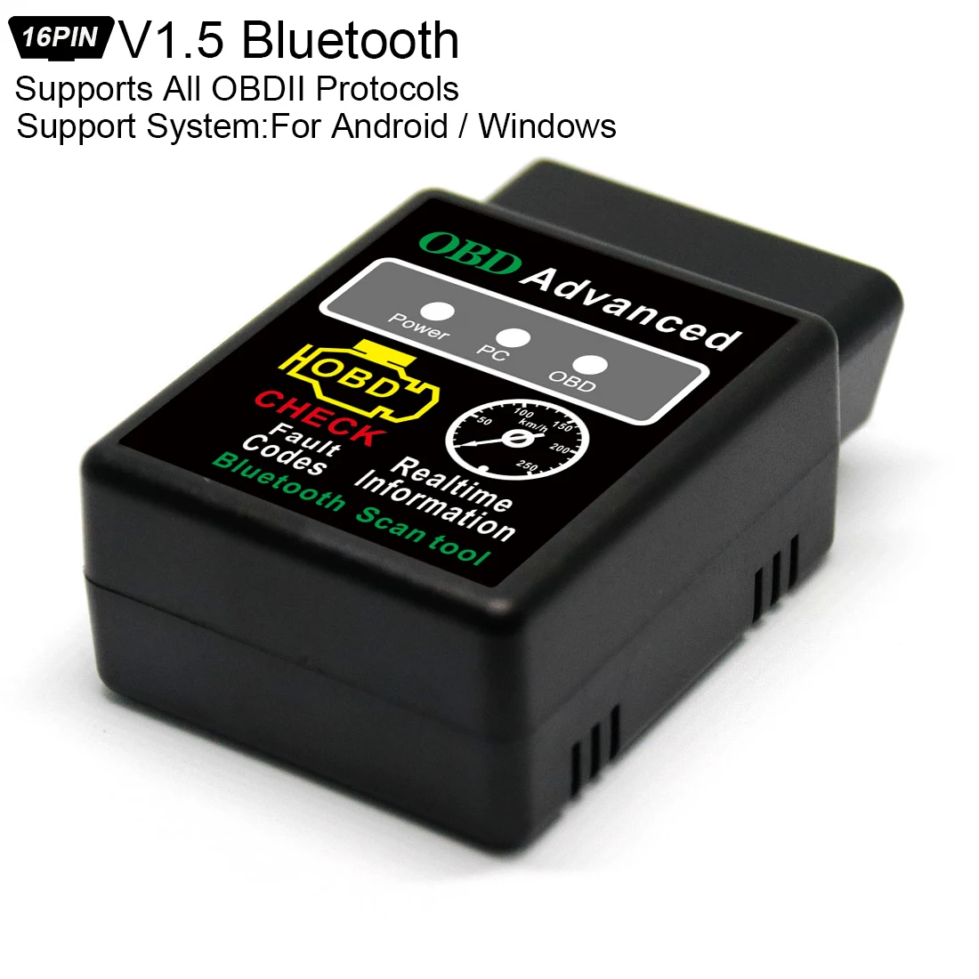 

Super Mini Bluetooth Scanner V1.5 Wireless Interface Auto V02H2-1 Interface Code Reader Diagnostic Tools OBDII Protocols