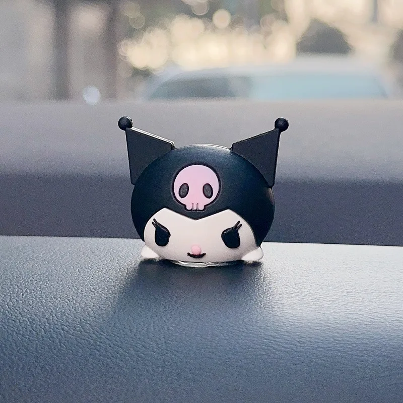 Car interior Kuromi My Melody Car rearview mirror Car decoration K2Y DIY products Car center console Cute doll stress relief acc