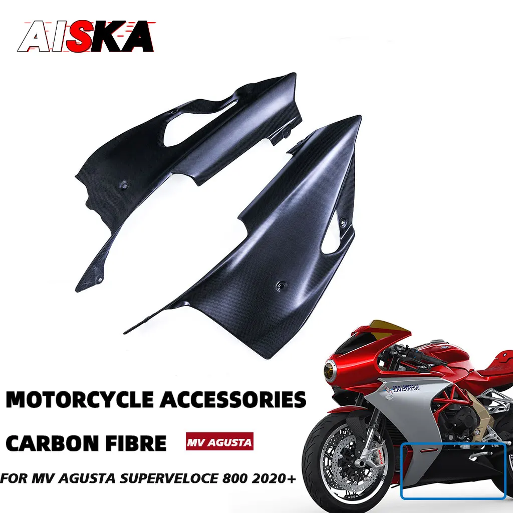 

Full Carbon Fiber Belly Pans Lower Guard Protector Fairings Motorcycle Accessories For MV Agusta Superveloce 800 2020 2021 2022