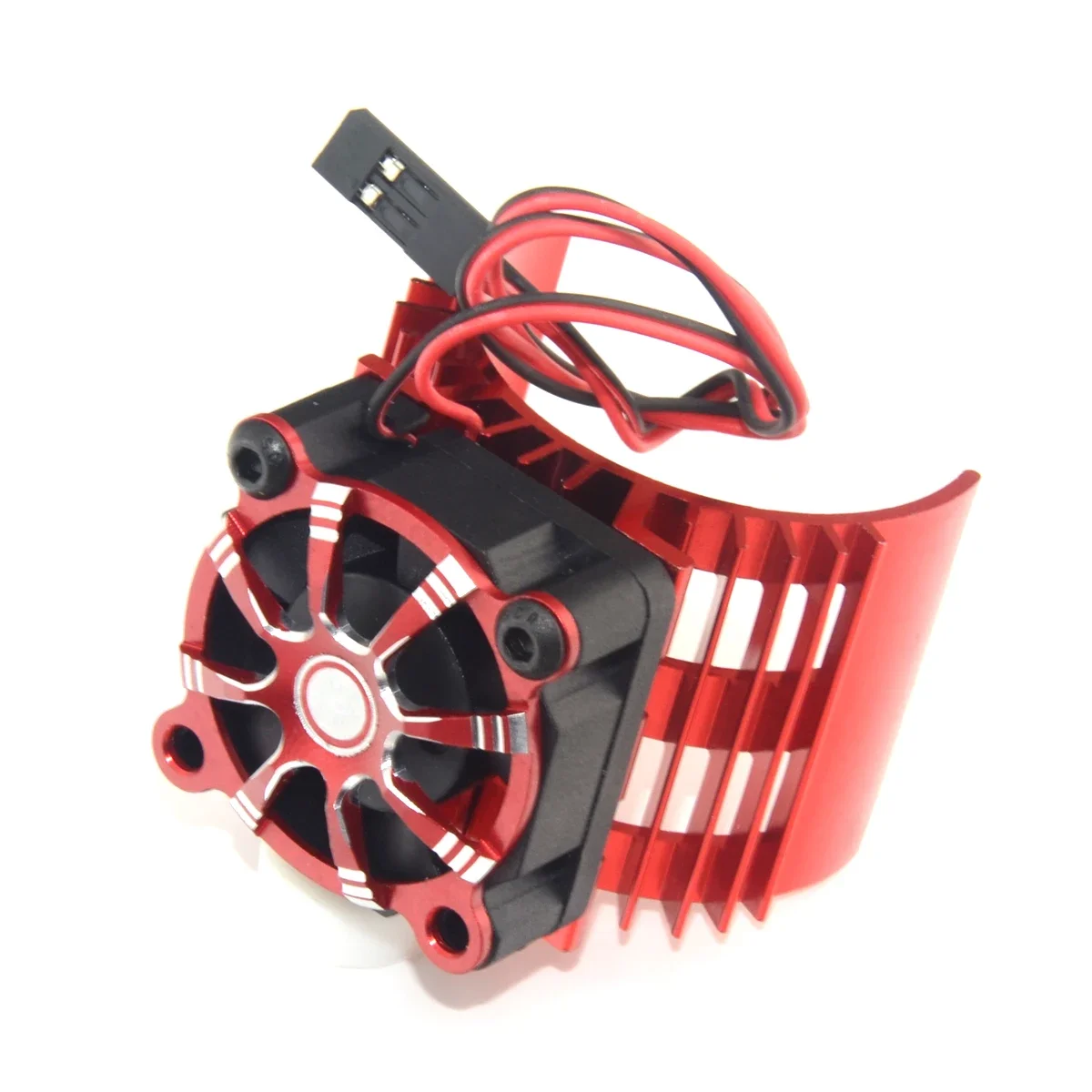 RC Car 540 550 Electric Motor Aluminum Cover Heat Sink + Cooling Fan + Protective Guard for 1/8 1/10 HSP Himoto Redcat RC Car